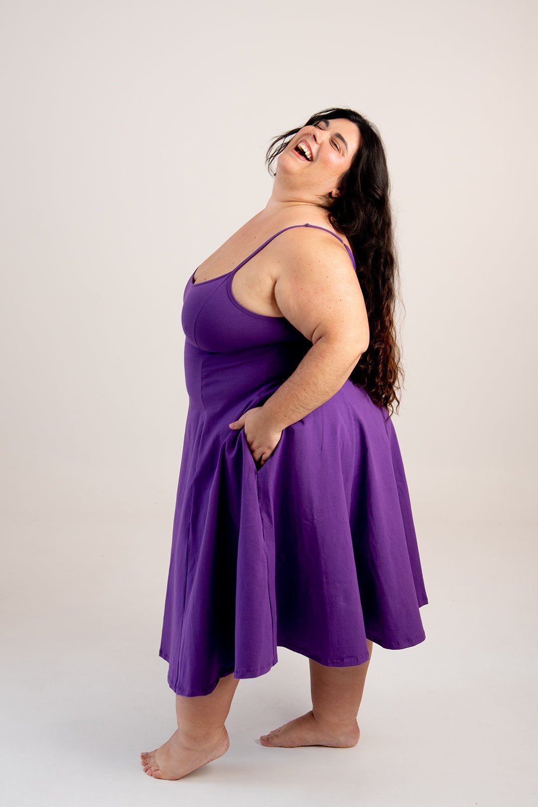 Asri Dress In T. Purple - Manners London
