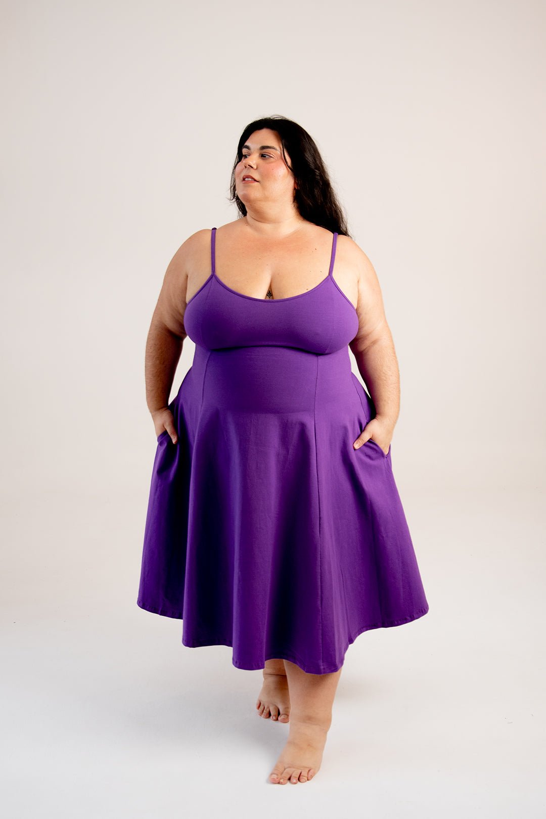 Asri Dress In T. Purple - Manners London