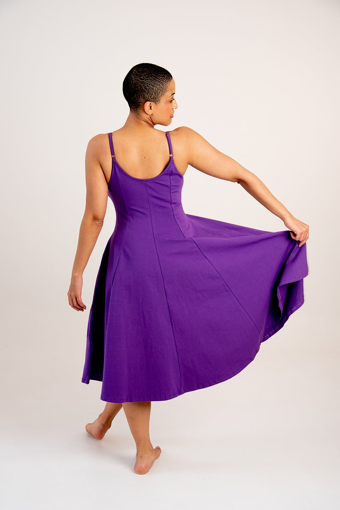 Asri Dress In T. Purple - Manners London