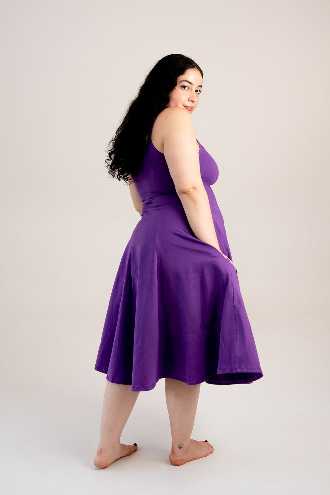 Asri Dress In T. Purple - Manners London