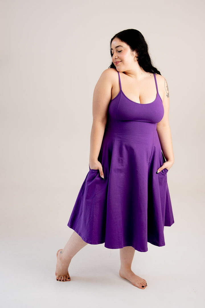 Asri Dress In T. Purple - Manners London