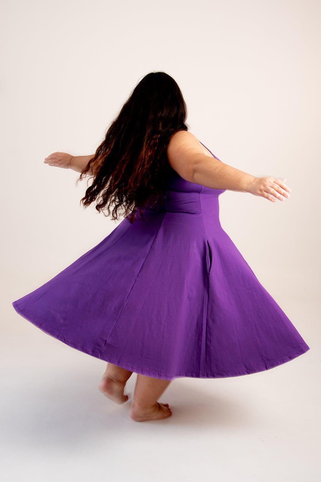 Asri Dress In T. Purple - Manners London