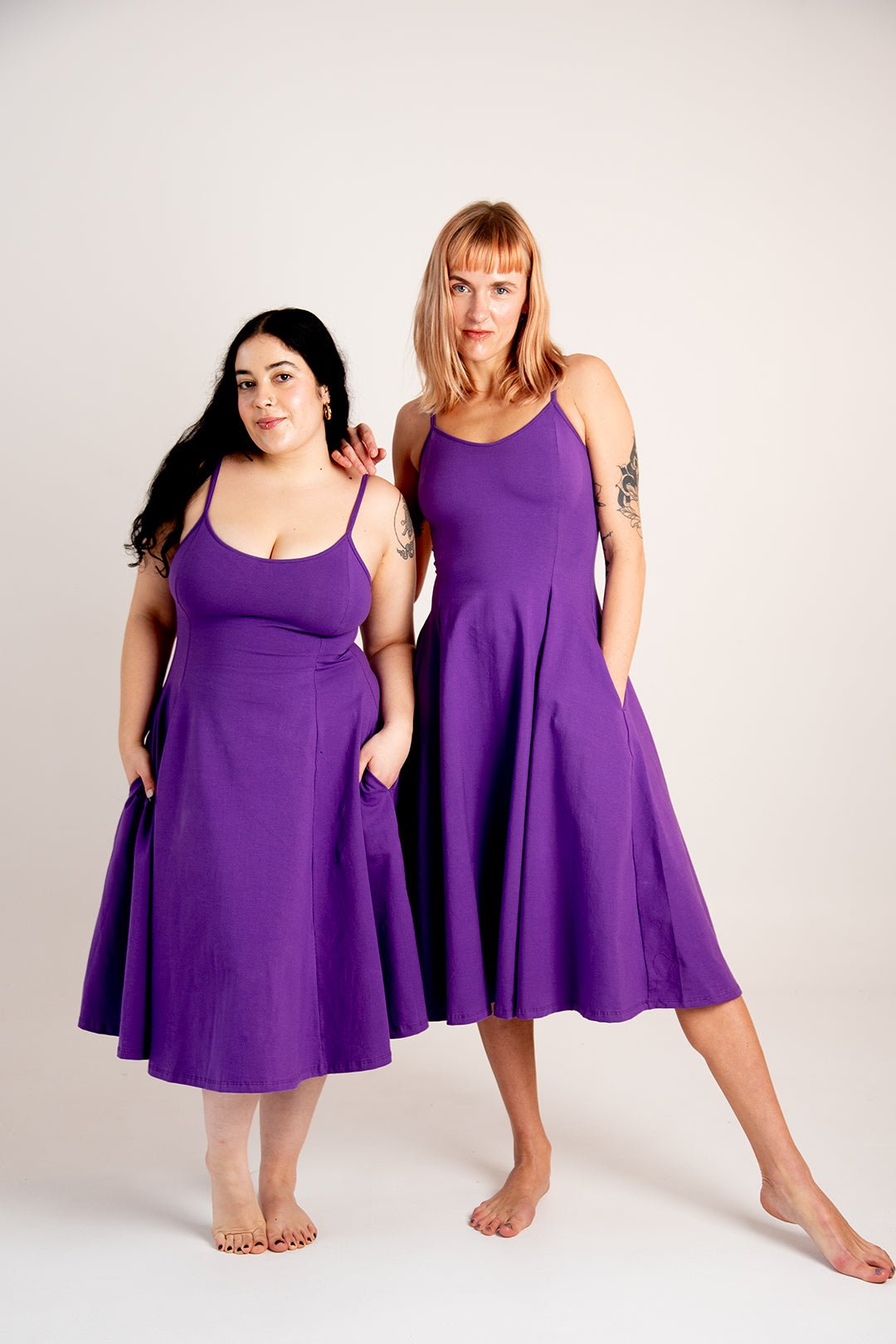 Asri Dress In T. Purple - Manners London