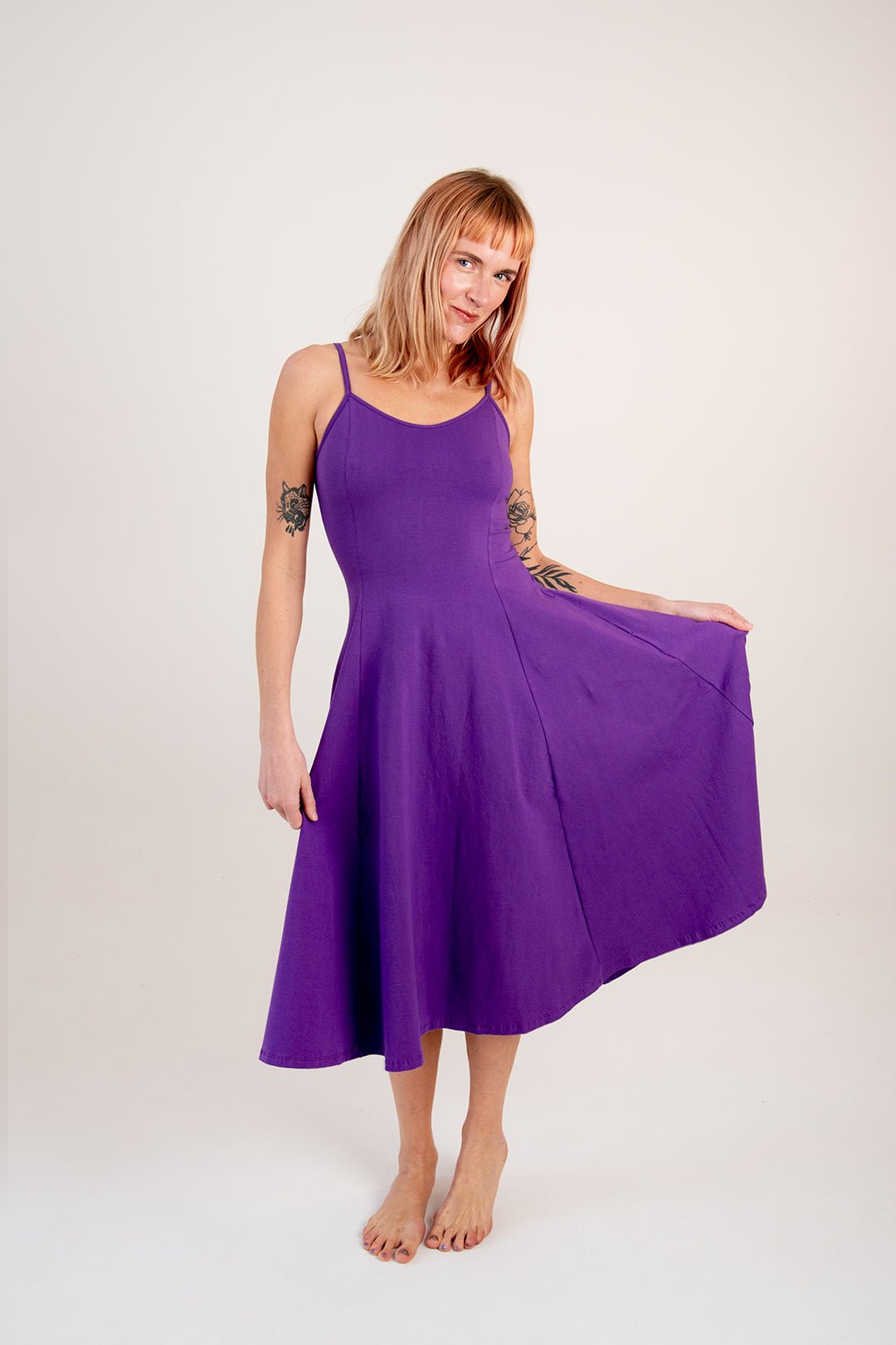 Asri Dress In T. Purple - Manners London