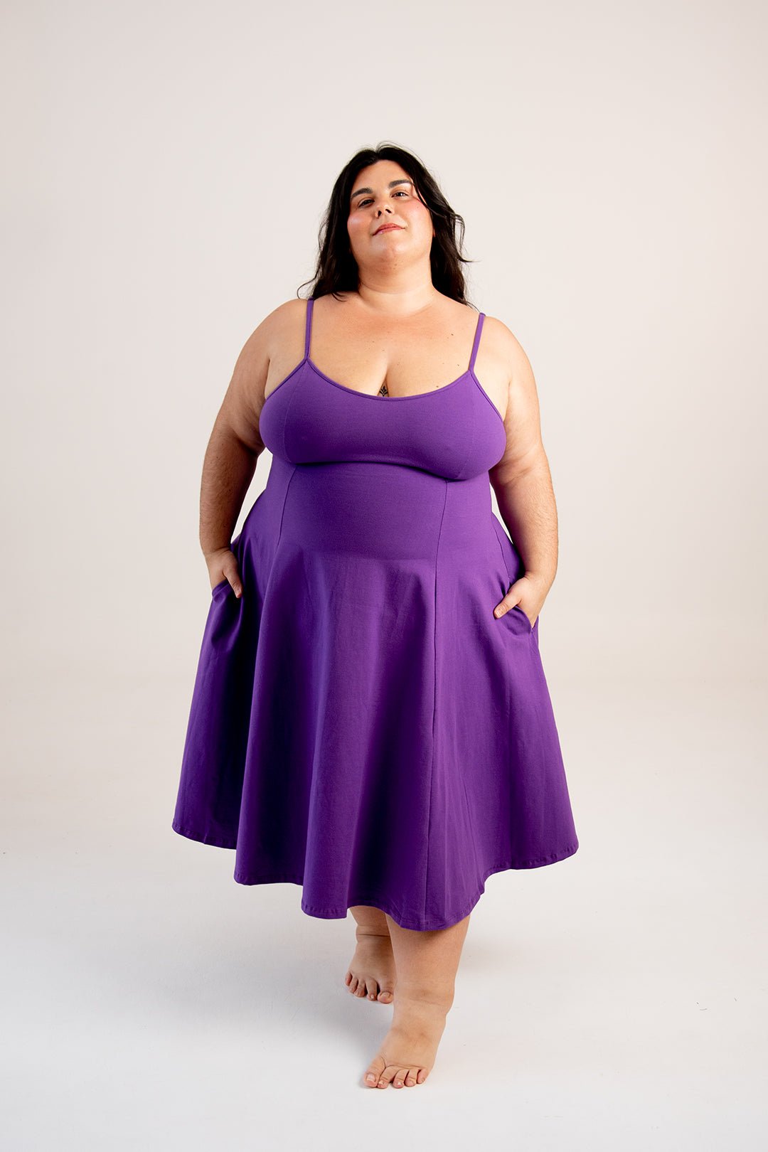 Asri Dress In T. Purple - Manners London