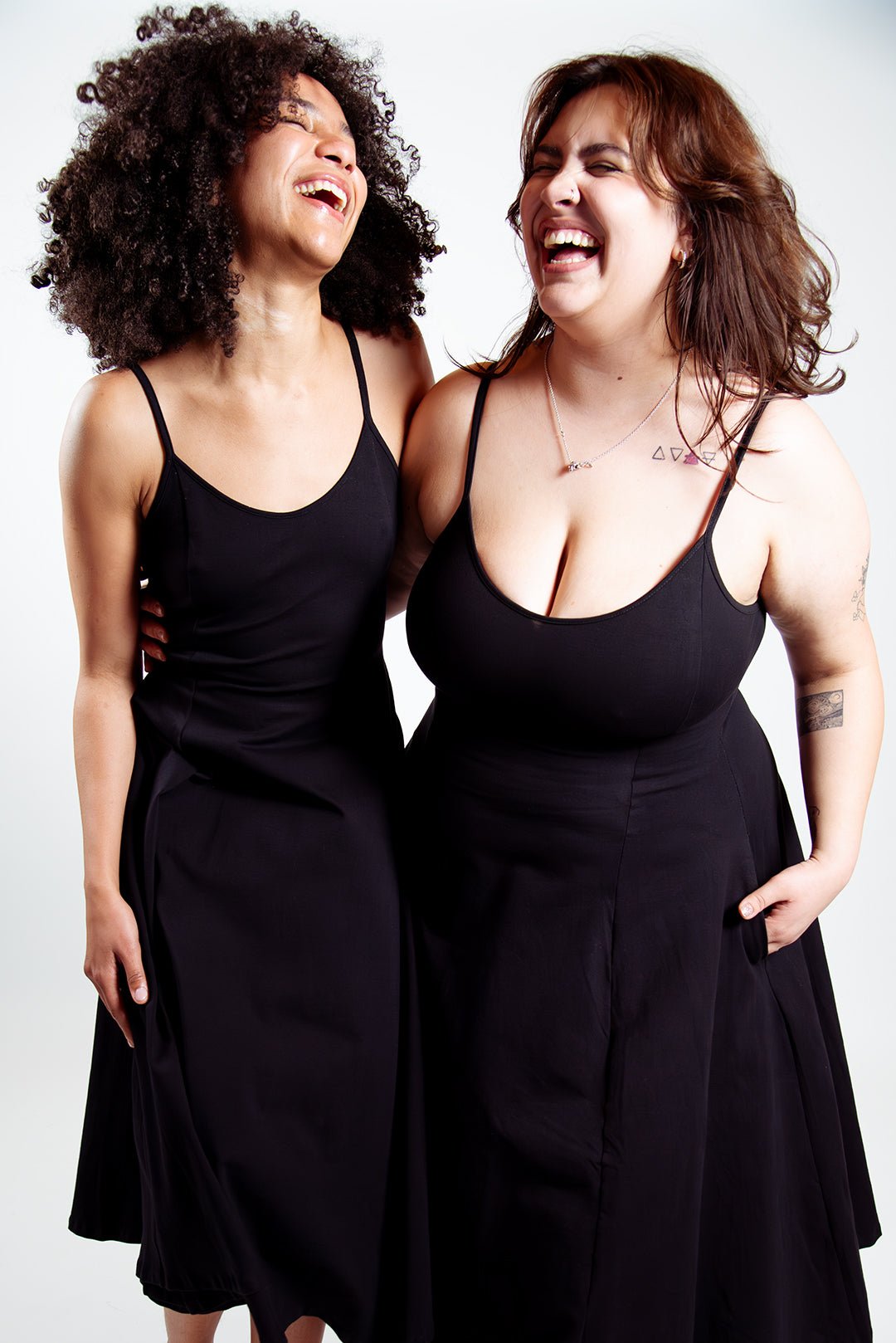 Asri Midi Dress in Black - Manners London