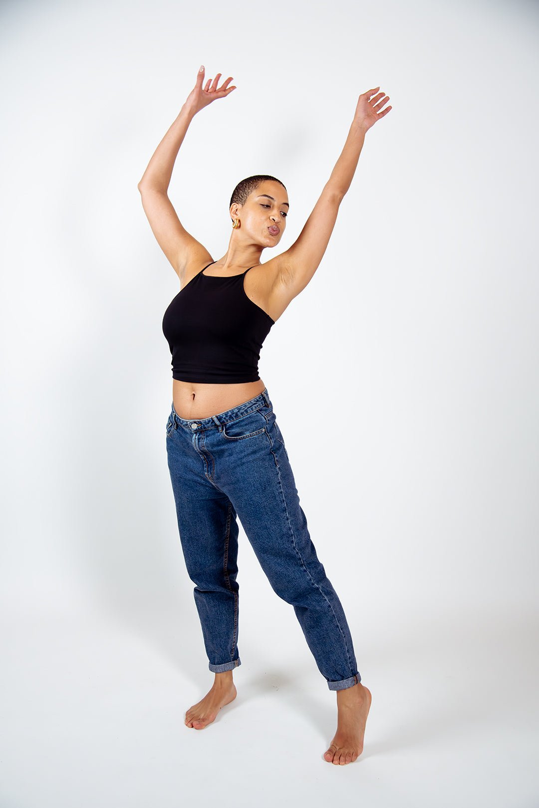 EKA Racer Crop in Black - Manners London