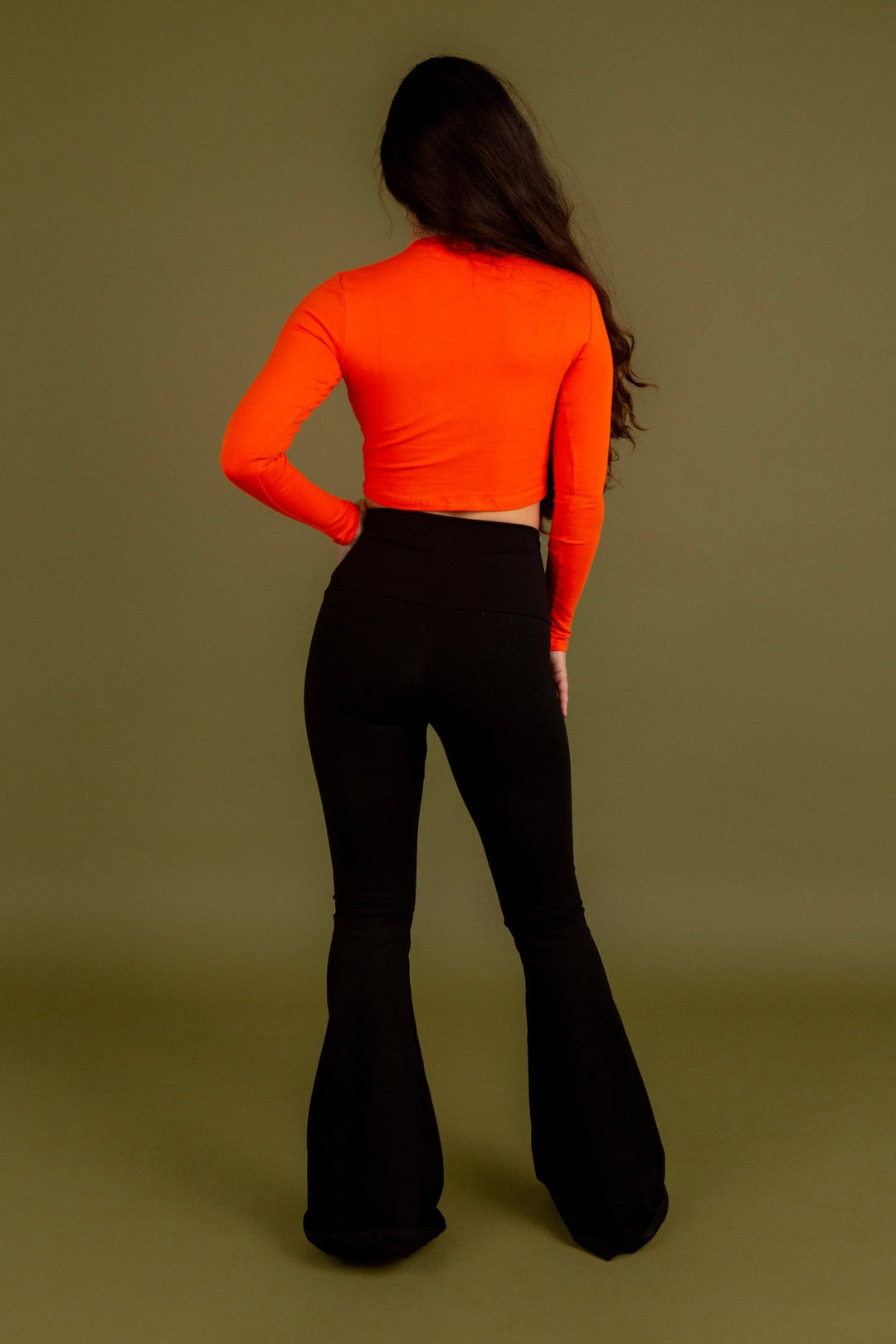Leki Crop Top in Flame - Manners London