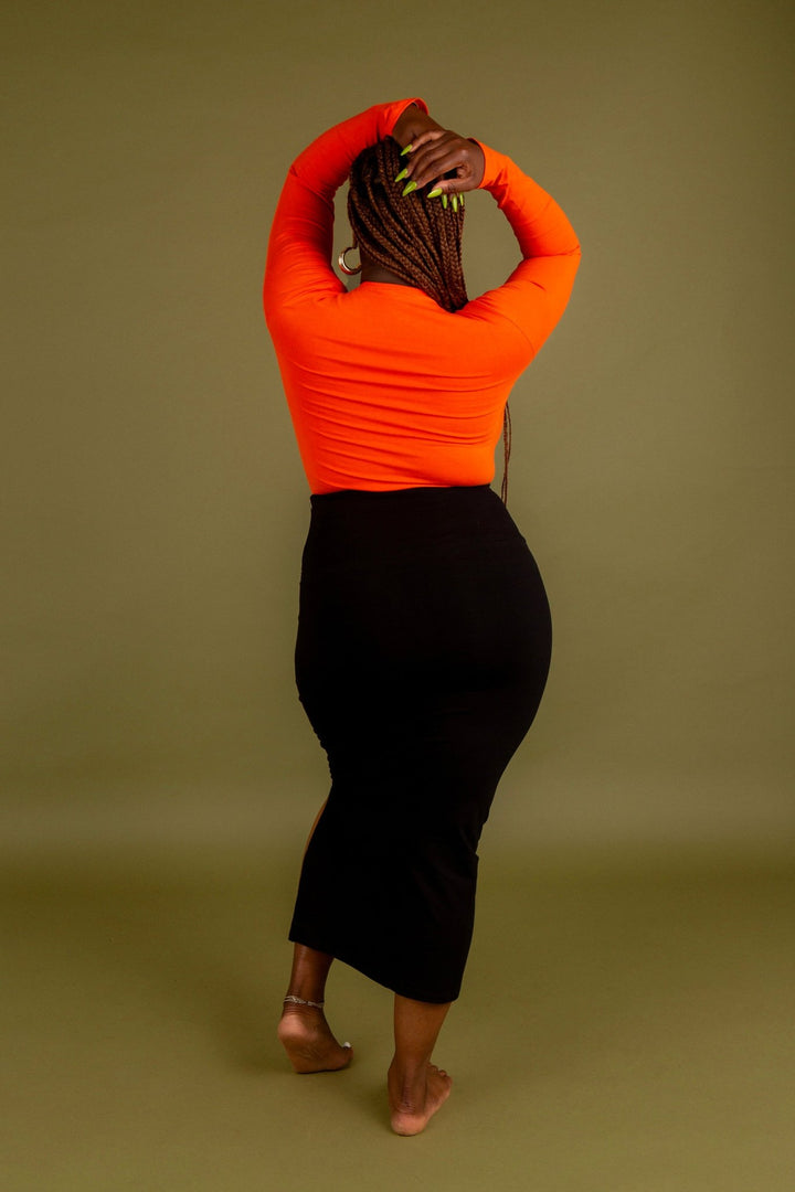 Leki Full Length Top in Flame - Manners London