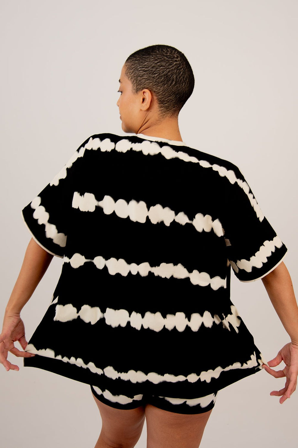 Oversized T-Shirt In Blot Black - Manners London