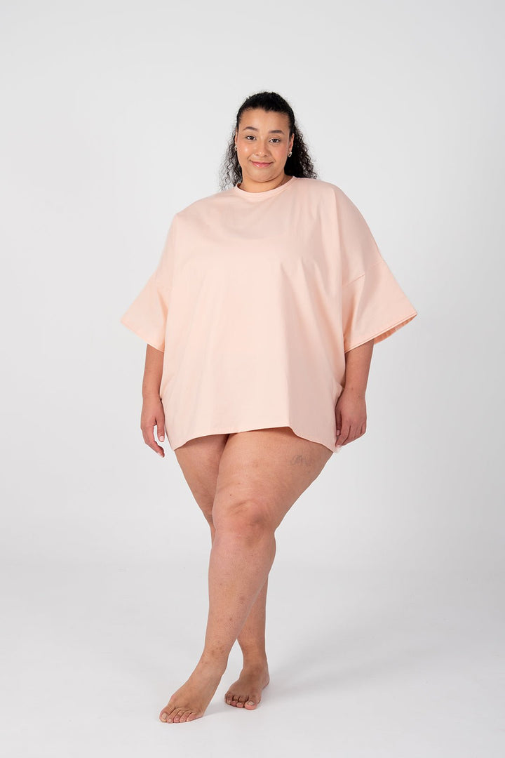 Oversized T-Shirt In Peach Dust - Manners London