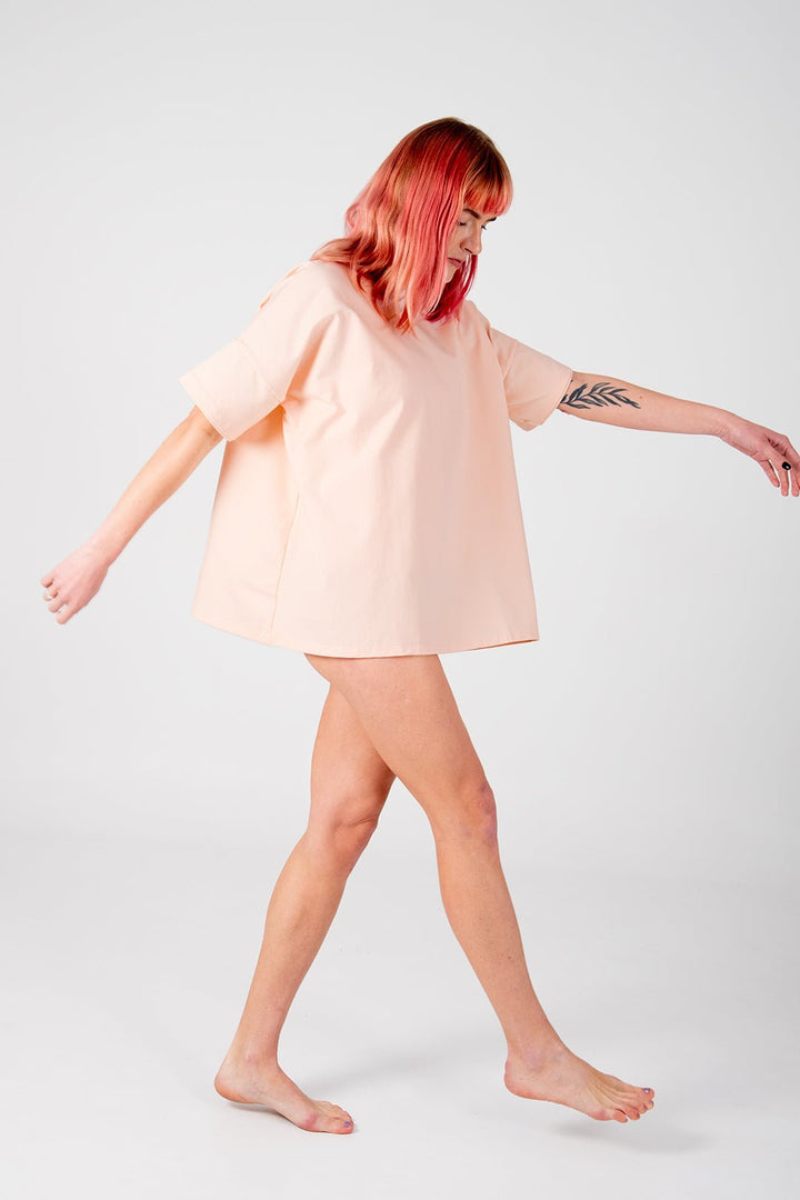 Oversized T-Shirt In Peach Dust - Manners London