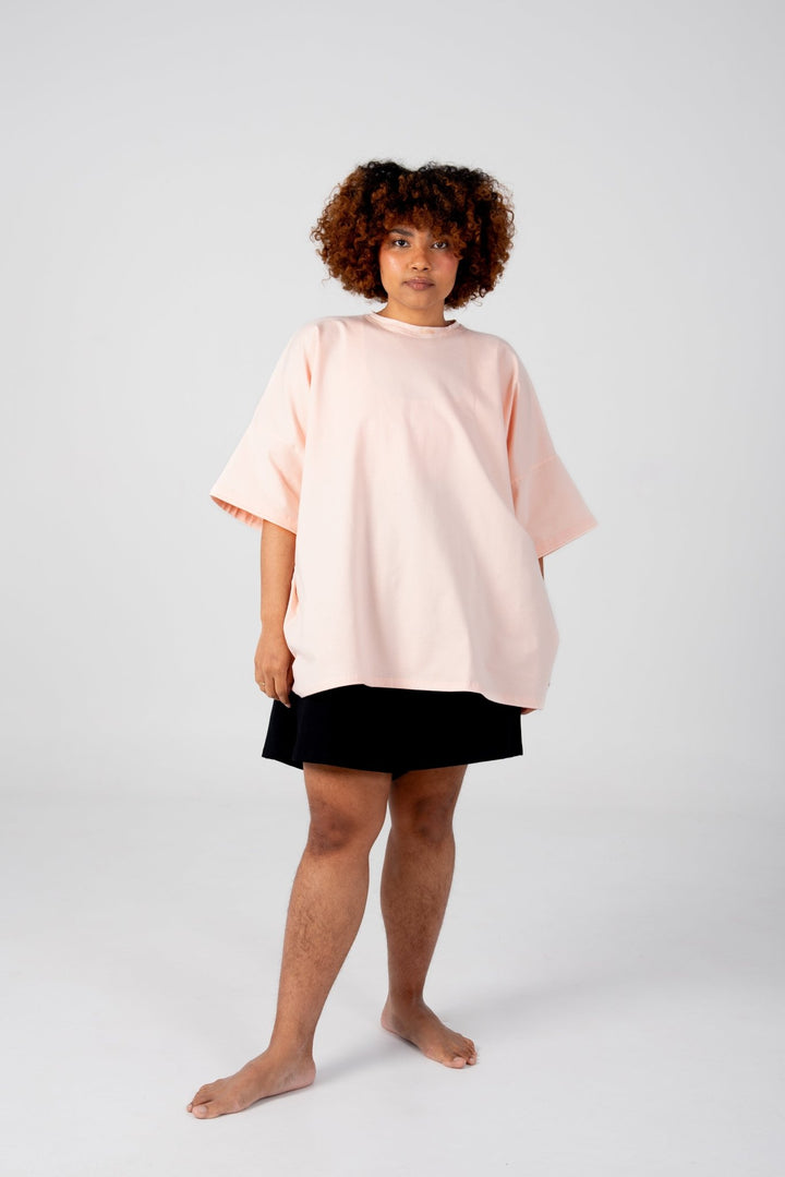 Oversized T-Shirt In Peach Dust - Manners London