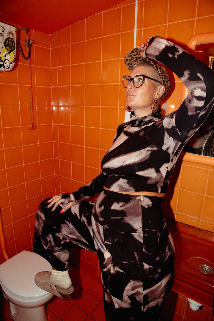 Puff Pants Petite in Hujan Manis - Manners London