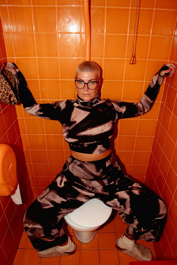 Puff Pants Petite in Hujan Manis - Manners London