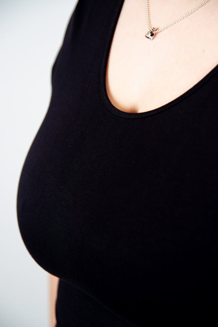 Reversible Full Length Tee in Black - Manners London