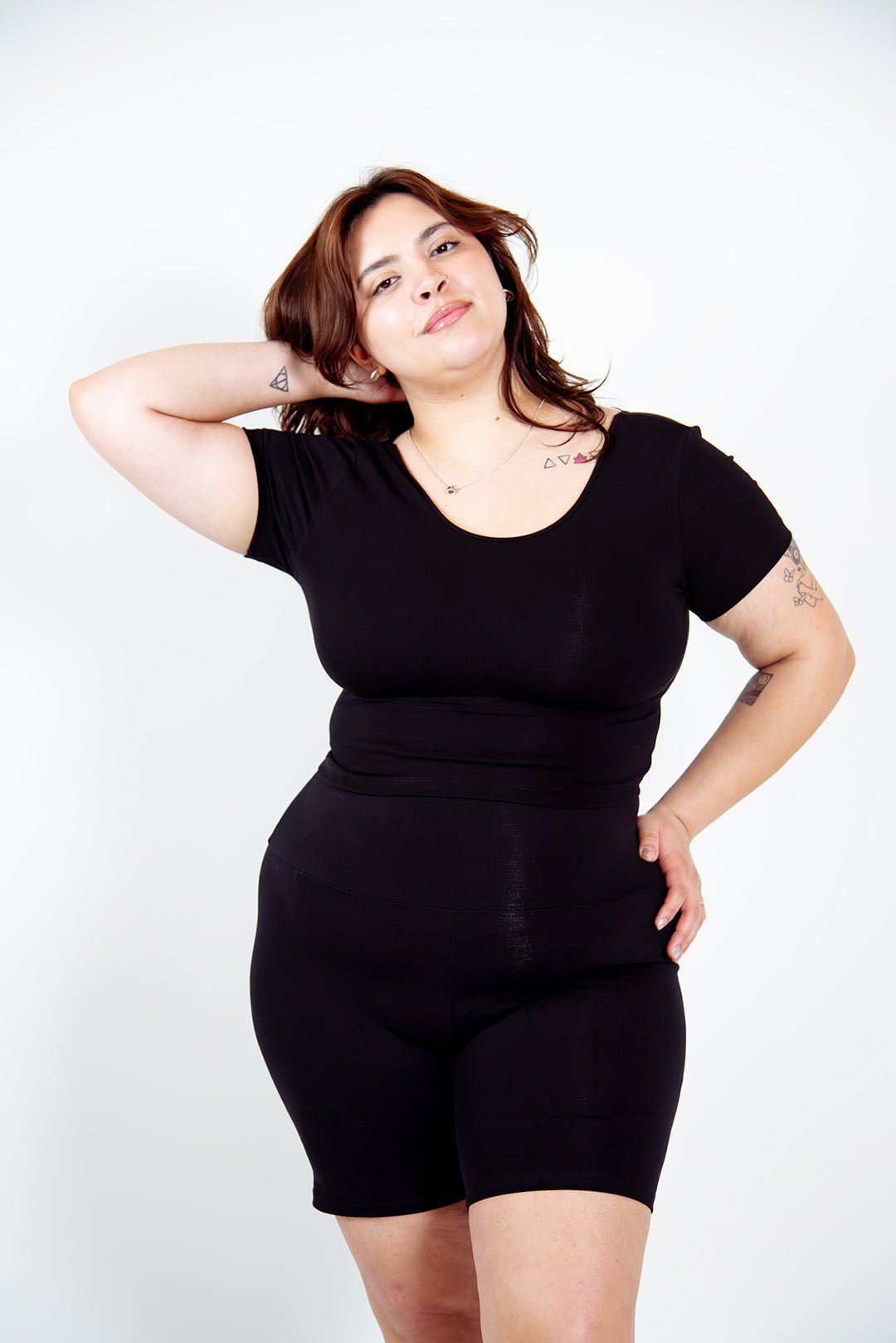 Reversible Full Length Tee in Black - Manners London