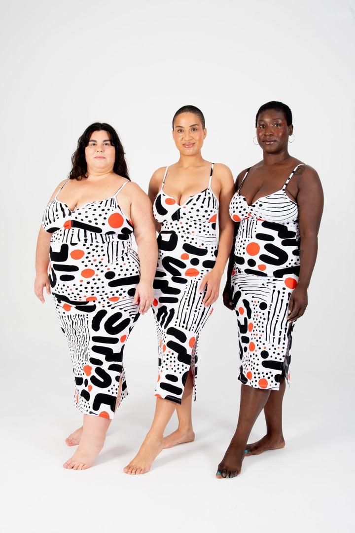 Saffi Midi Dress in Cuppa - Manners London