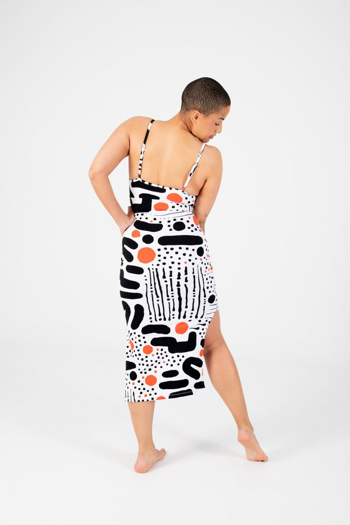 Saffi Midi Dress in Cuppa - Manners London