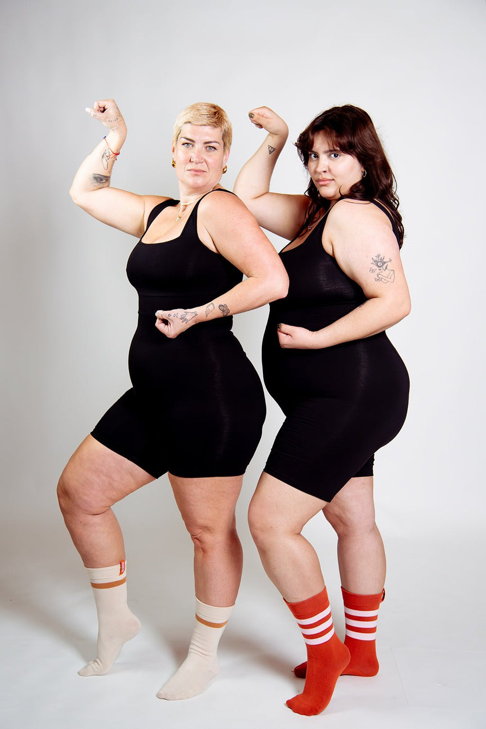 Square Neck Playsuit in Black - Manners London