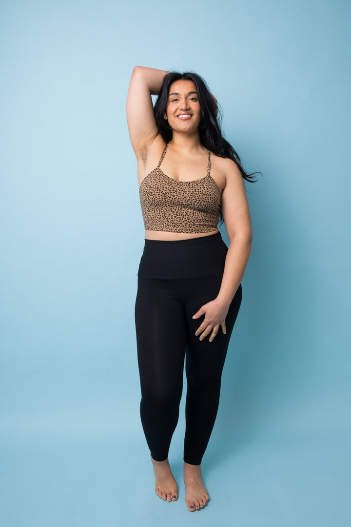 Super High Waist Tib Pant Petite in Black - Manners London