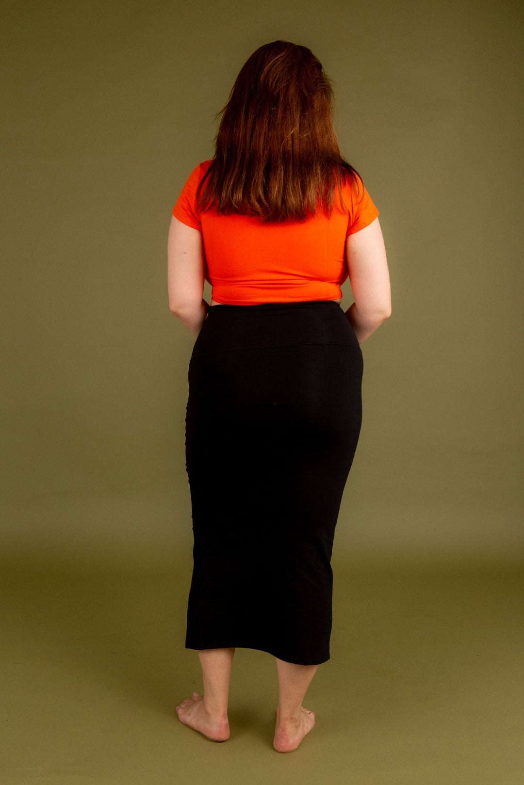 Sweetheart Crop Top in Flame - Manners London