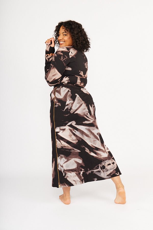 Trackie Midi Skirt Petite in Hujan Manis - Manners London