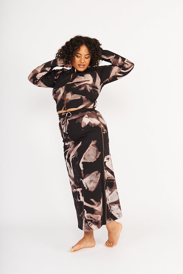 Trackie Midi Skirt Petite in Hujan Manis - Manners London