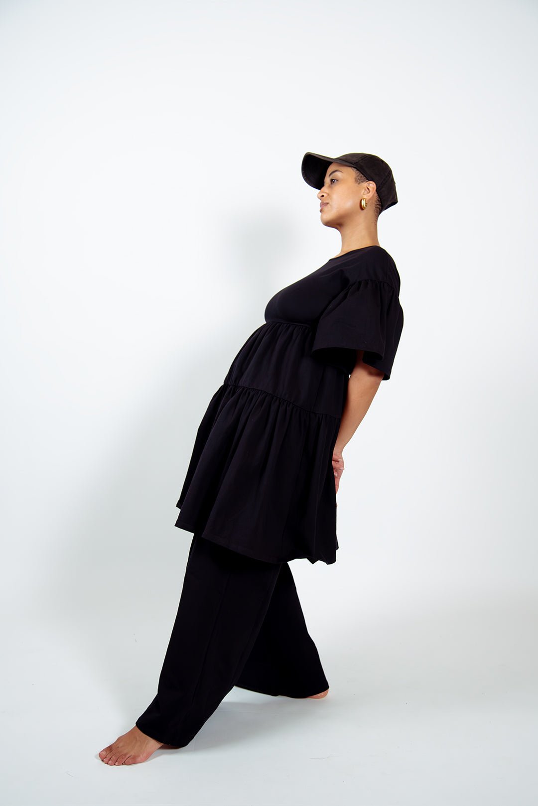 Tuya Dress Mini in Black - Manners London