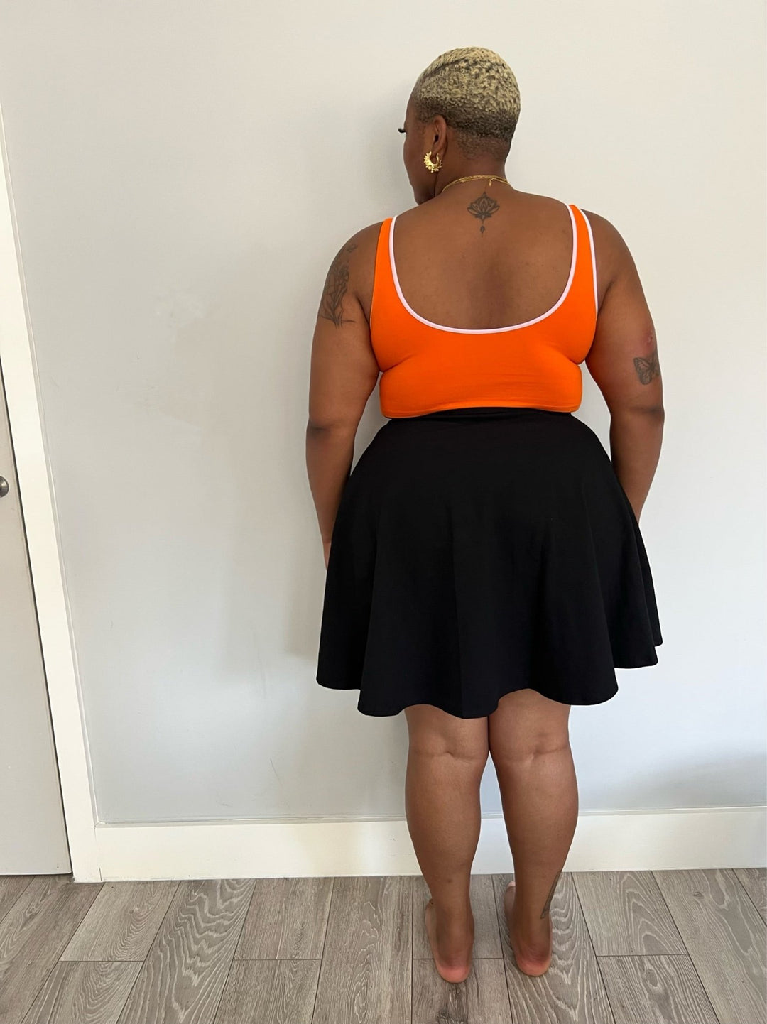 Wrap Mini Skirt in Black - Manners London