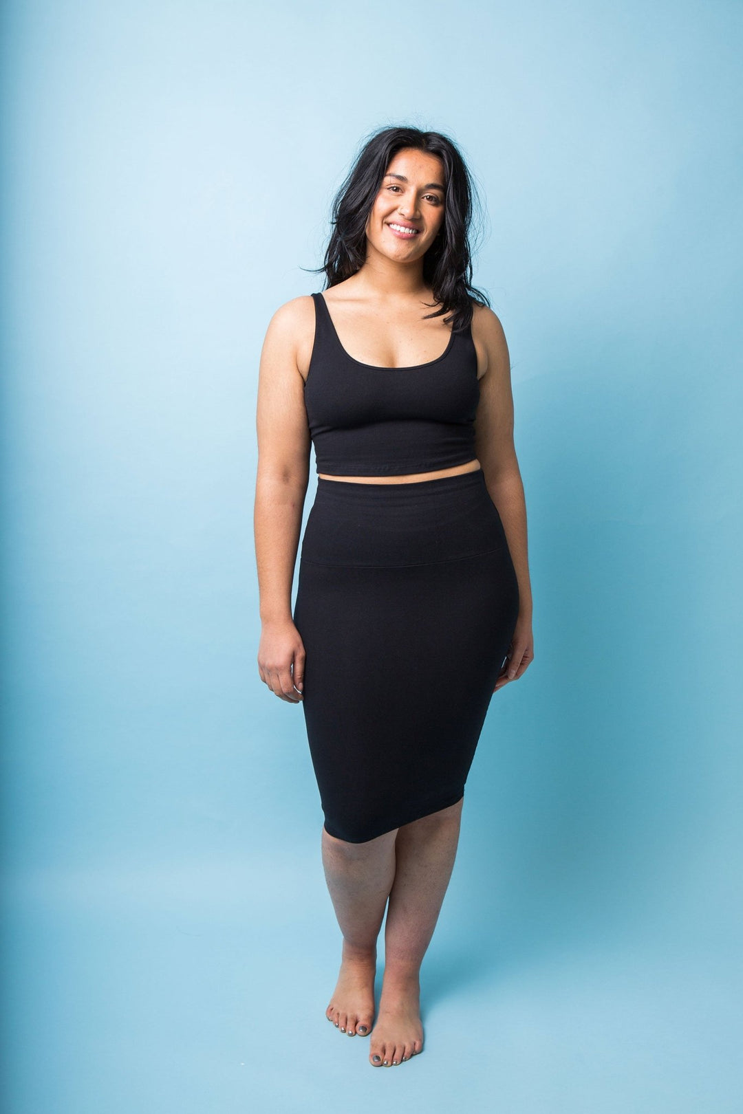 Api Crop Top in Black - Manners London