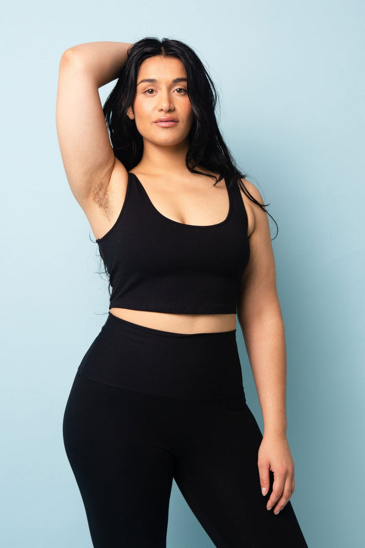 Api Crop Top in Black - Manners London