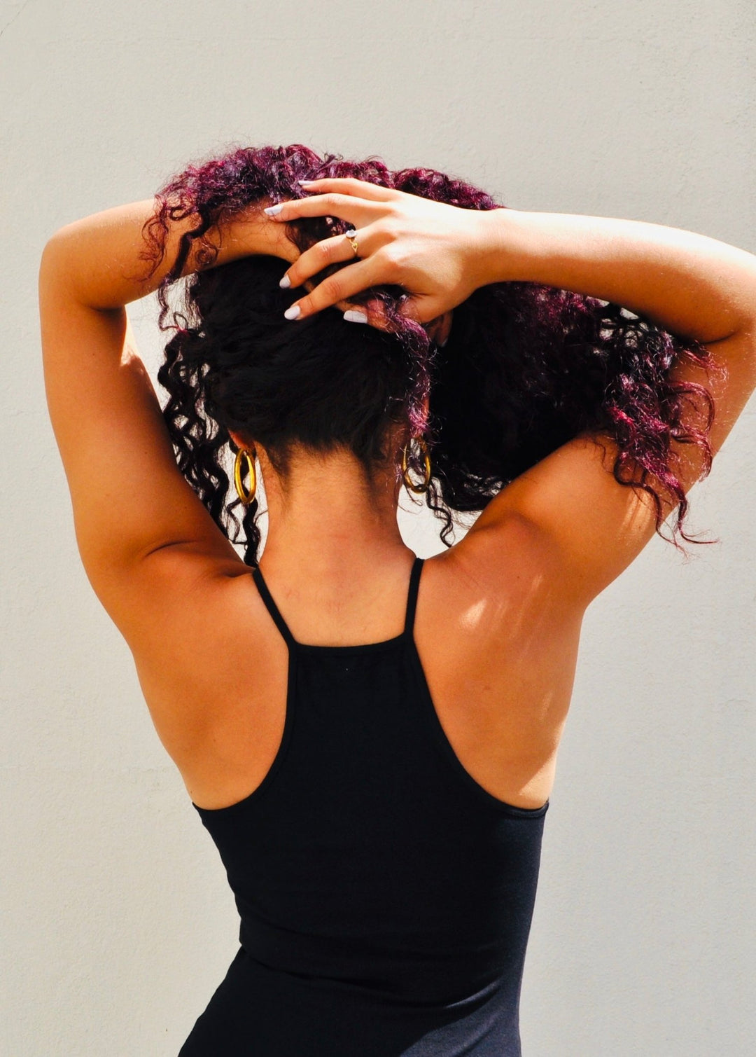 EKA Racer Full Length Top in Black - Manners London