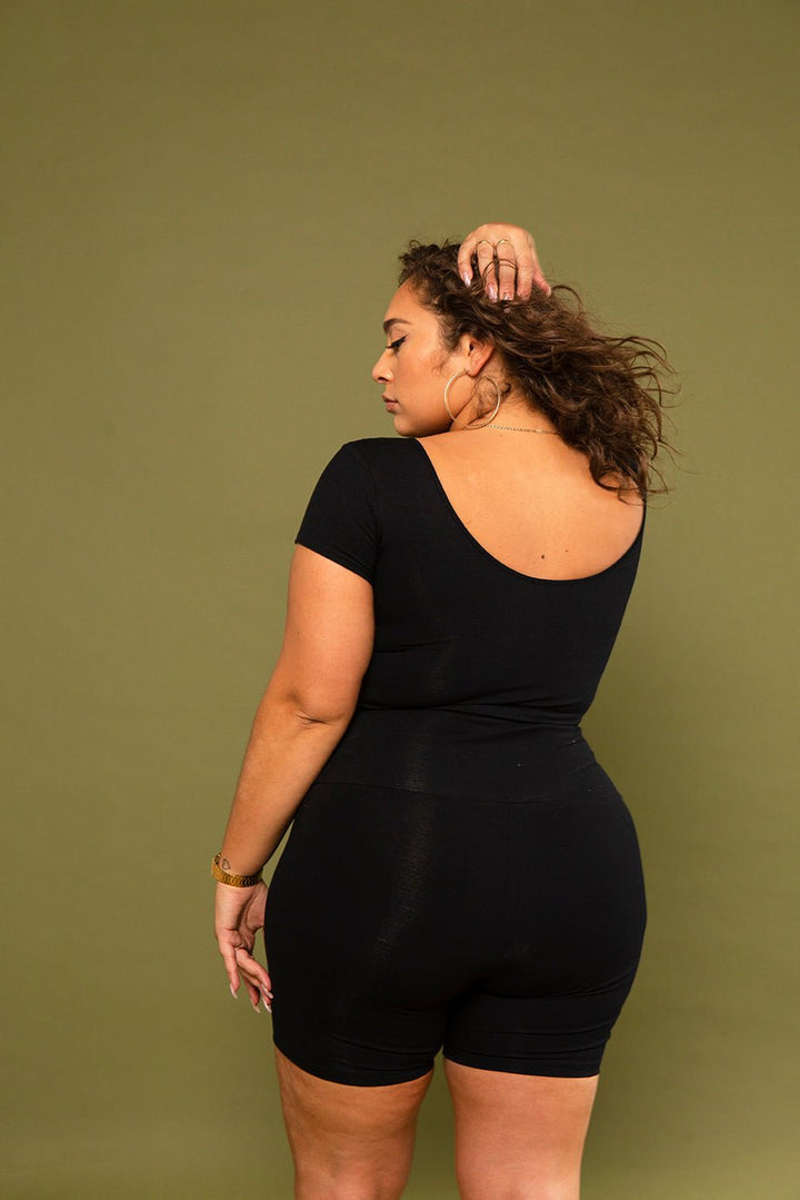 Reversible Full Length Tee in Black - Manners London