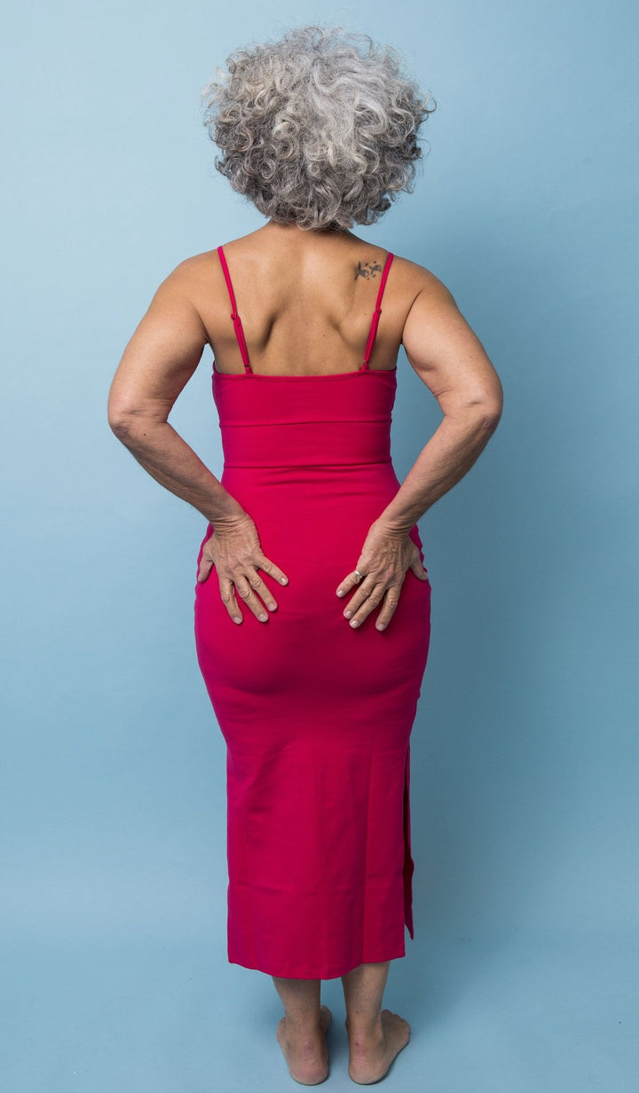 Saffi Midi Dress in Fuchsia - Manners London