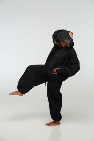 Balloon Trackies in Black