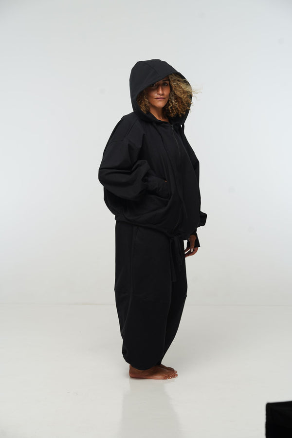 Balloon Trackies in Black