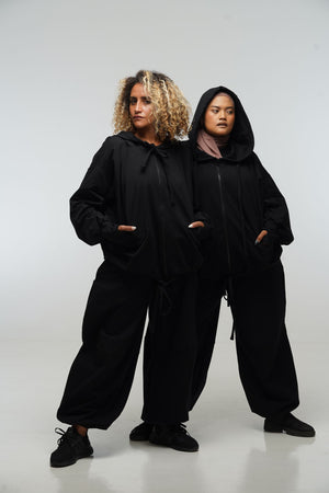 Balloon Trackies in Black