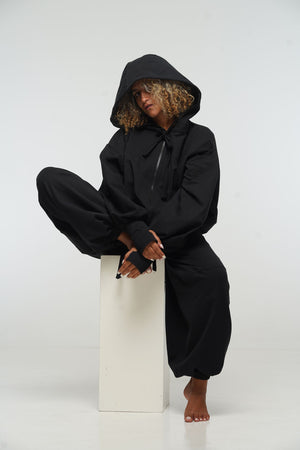 Balloon Trackies in Black