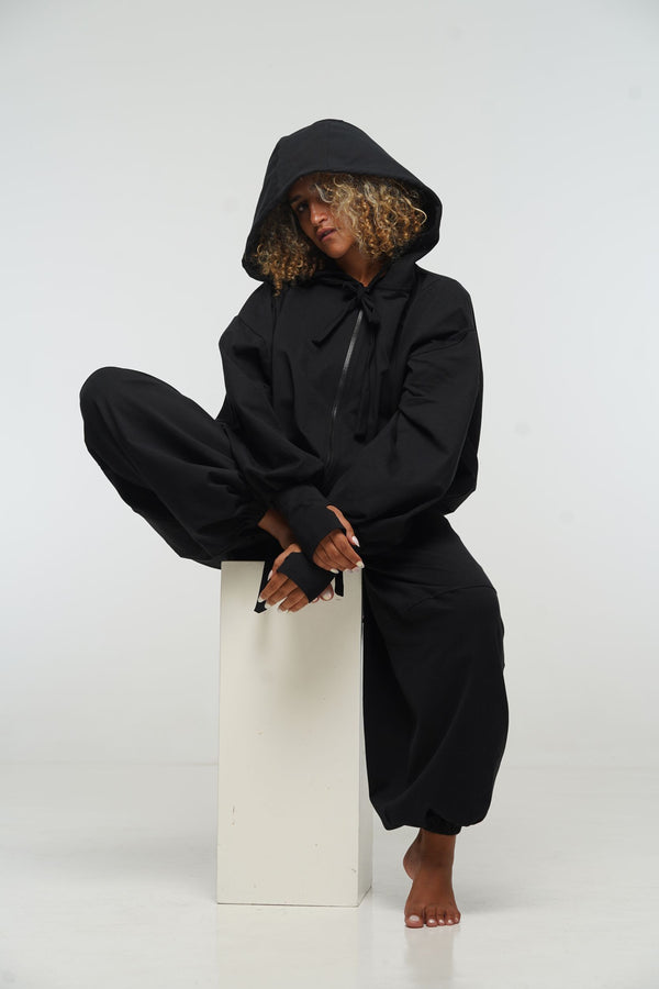 Balloon Trackies in Black