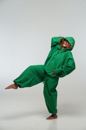 Balloon Trackies in Grass Green