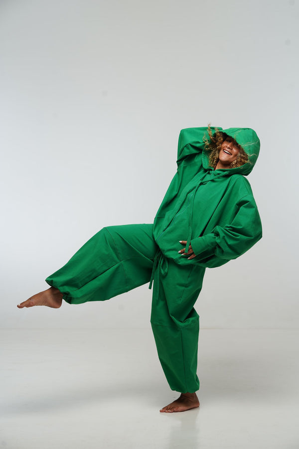 Balloon Trackies in Grass Green