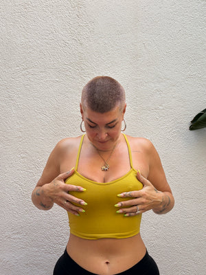 CROP VEST 3 PACK in Black, Mustard Seed and Black Blot