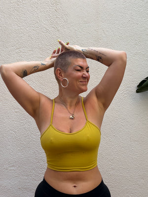 CROP VEST 3 PACK in Black, Mustard Seed and Black Blot