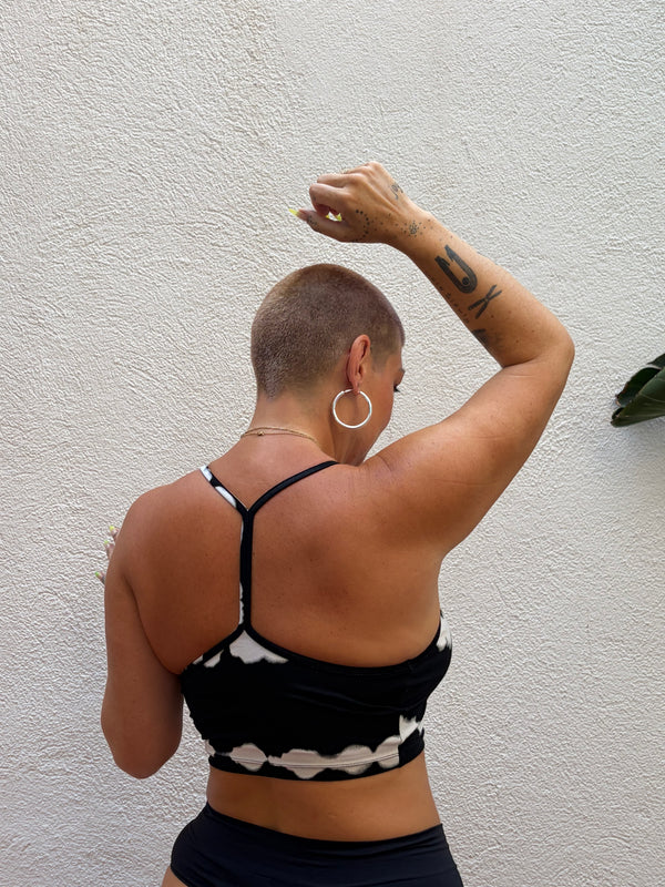 CROP VEST 3 PACK in Black, Mustard Seed and Black Blot