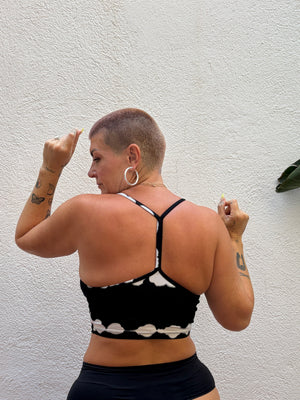 CROP VEST 3 PACK in Black, Mustard Seed and Black Blot