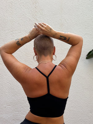 CROP VEST 3 PACK in Black, Mustard Seed and Black Blot