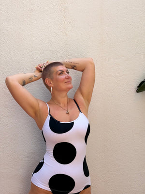 SCOOP FULL LENGTH TOP 3 PACK in Black,  Grey,  Polka Dot