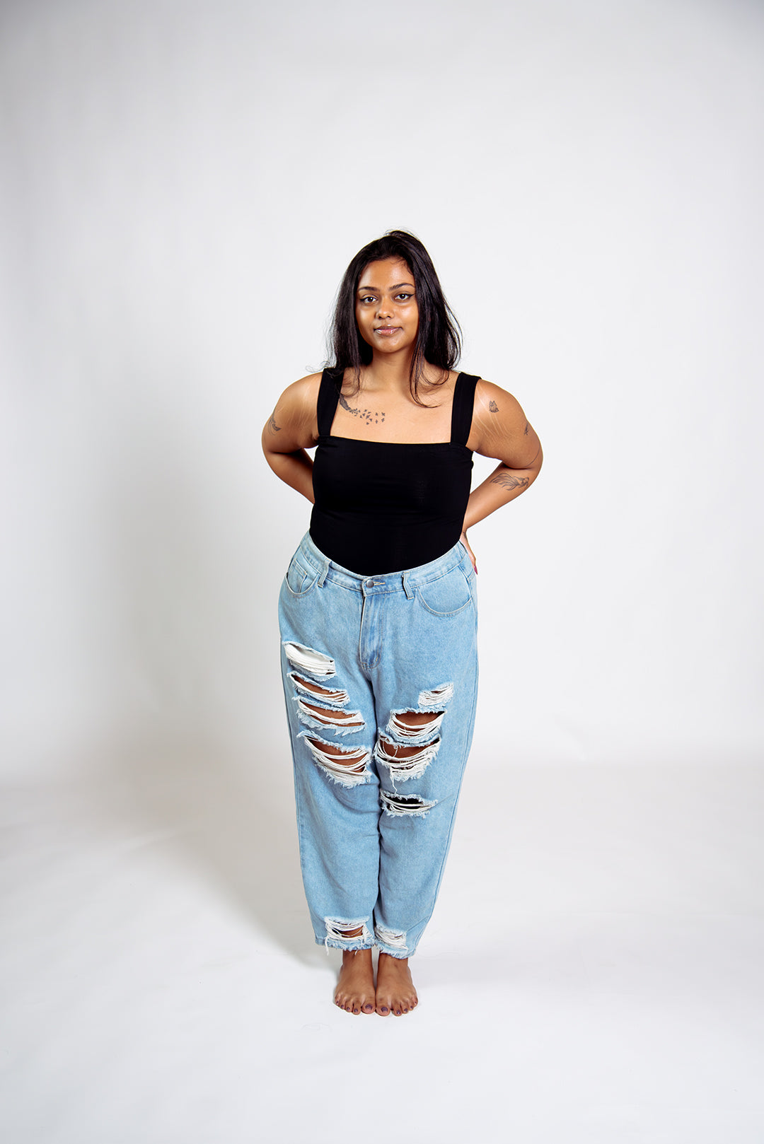 Keja Top Full Length in Black