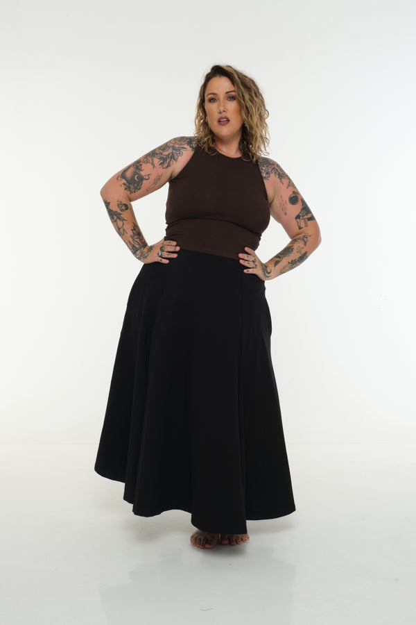 NEW IZA MID CROP  3 PACK  in Cafè, Polka dot and Black